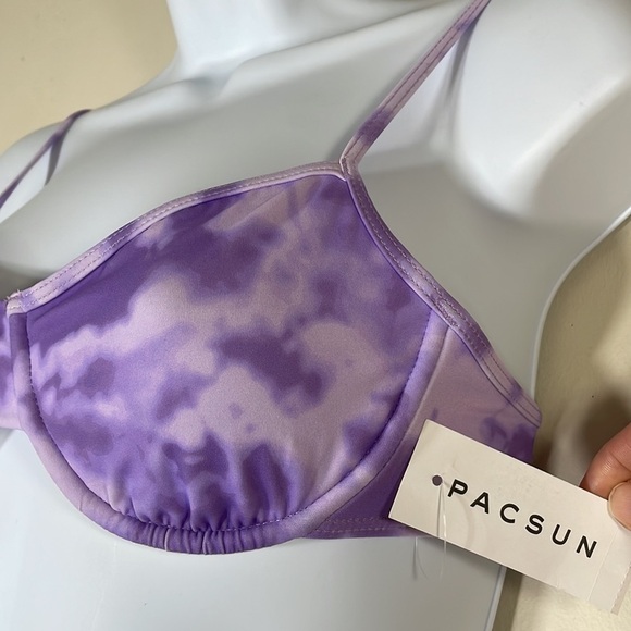NWT. L. A. Hearts by Pacsun XS Tie Dye Georgia Underwire Bikini Top. - Picture 3 of 7
